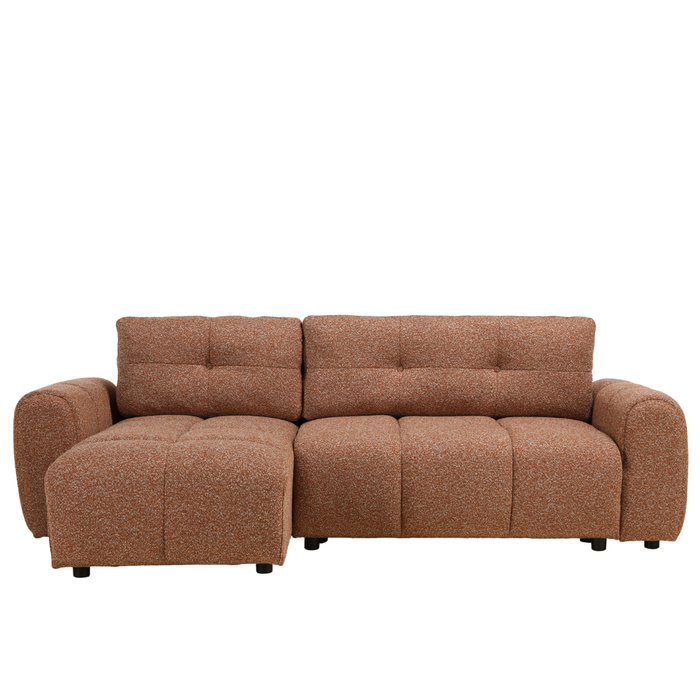 Bronx71 Slaapbank 2 persoons Inka terracotta bouclé mélange