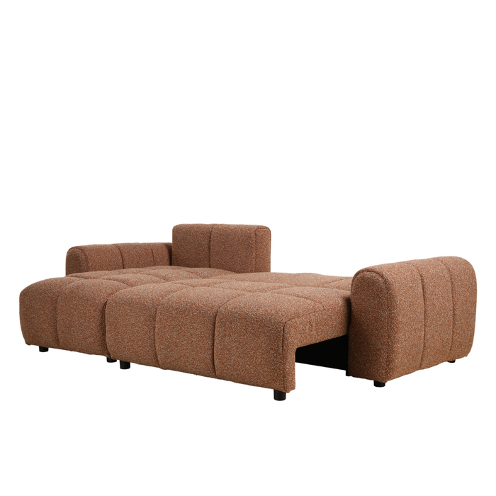 Bronx71 Slaapbank 2 persoons Inka terracotta bouclé mélange