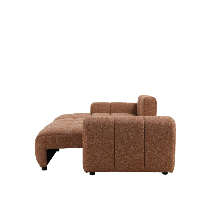 Bronx71 Slaapbank 2 persoons Inka terracotta bouclé mélange