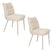Housecraft Living Jacques Eetkamerstoelen Beige - Set van 2