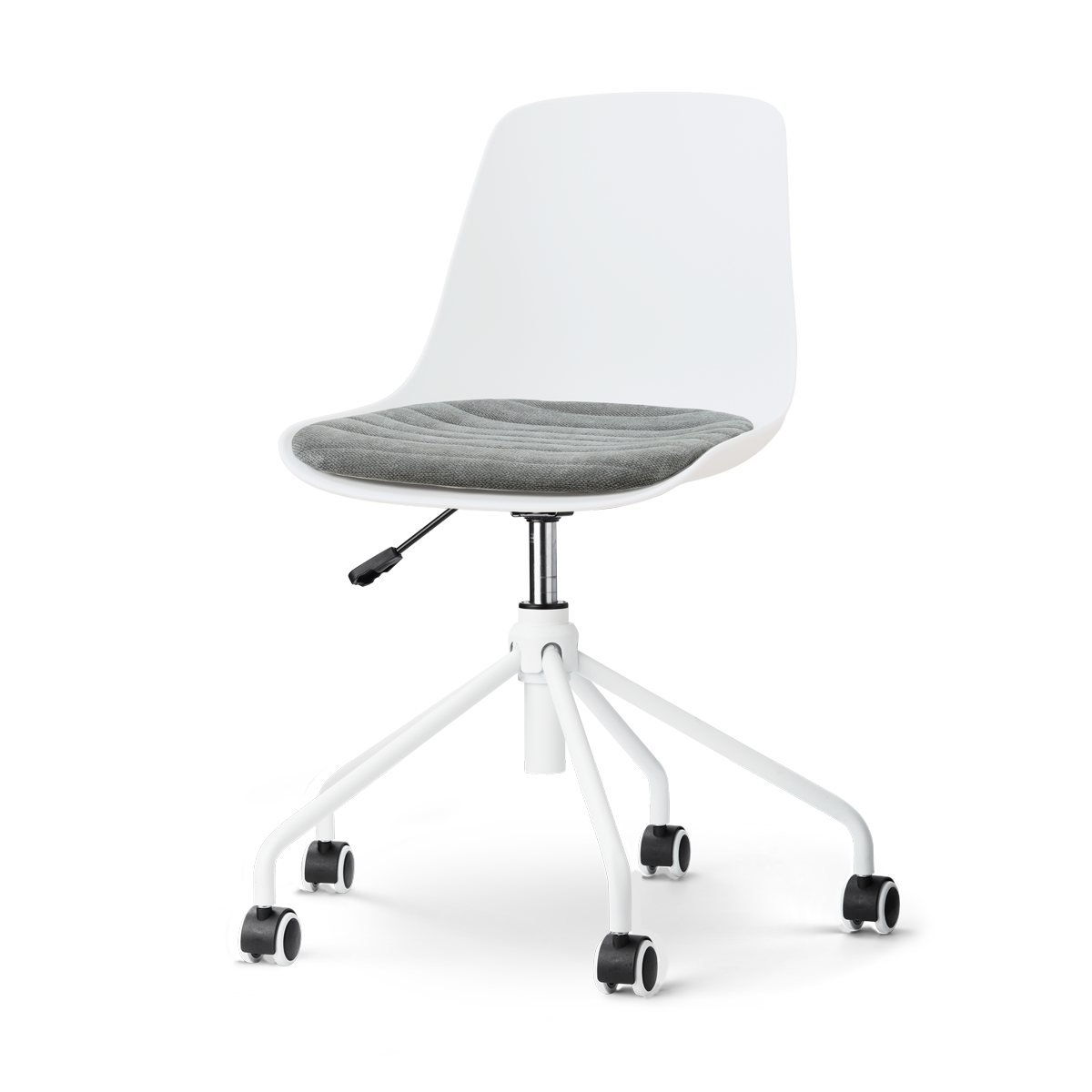 Nolon Nout-Liv eetkamerstoel wit met zeegrijs zitkussen - wit