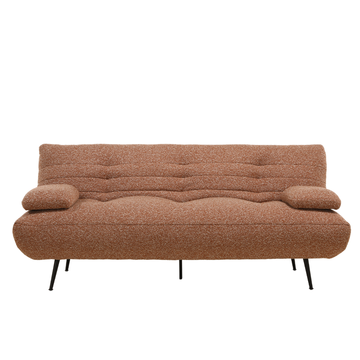 Bronx71 Slaapbank 1 persoons Mira terracotta bouclé mélange