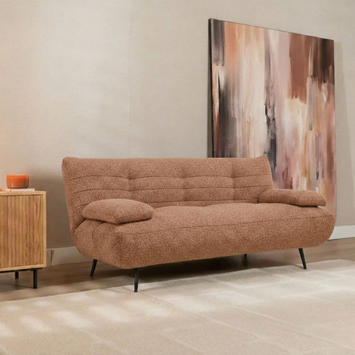 Bronx71 Slaapbank 1 persoons Mira terracotta bouclé mélange