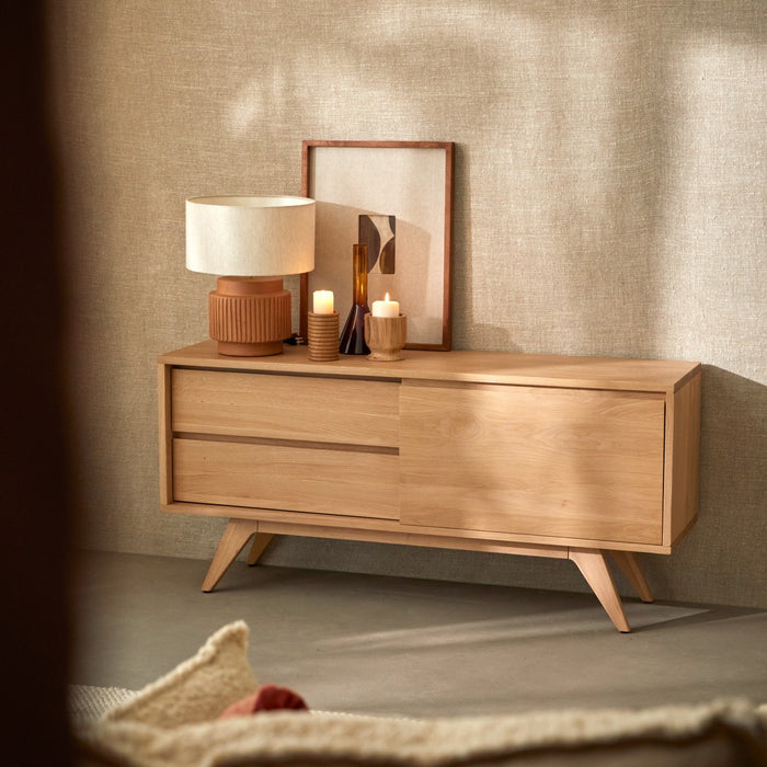 Tikamoon - Eikenhouten tv-meubel 130 Esmée