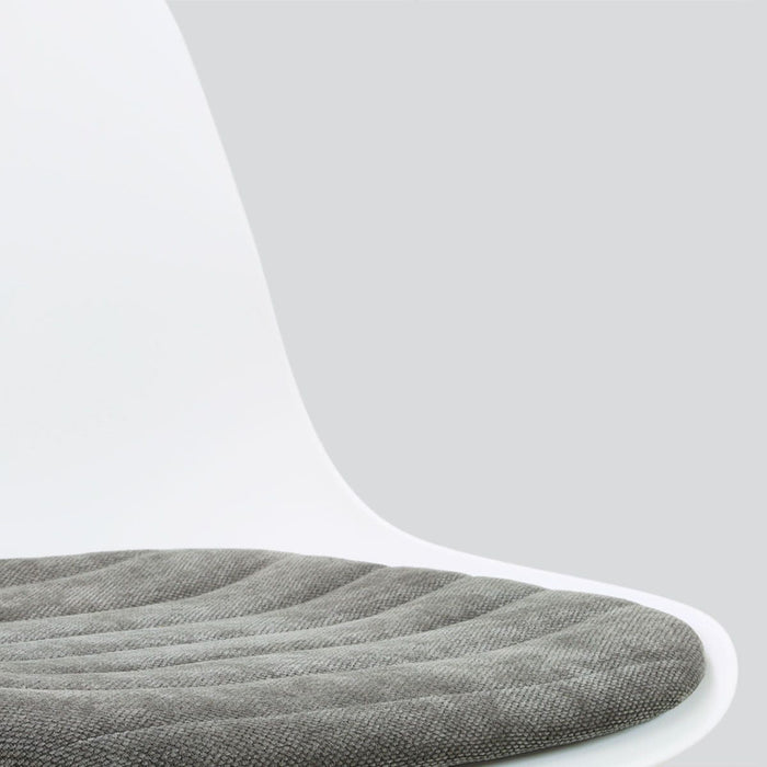 Nolon Nino-Liv barkruk wit met zeegrijs zitkussen - wit onderstel - 65