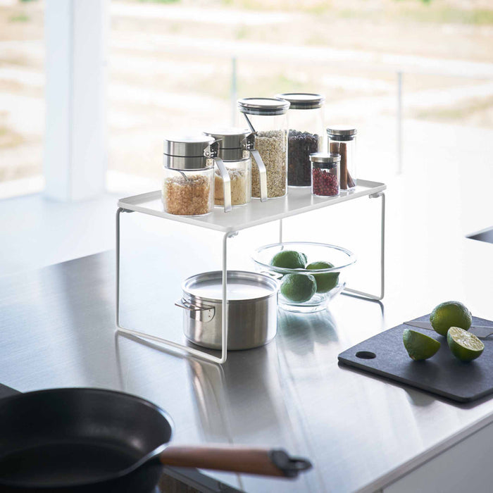 Yamazaki Tower Stapelbaar rek inklapbaar M - Wit