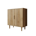 Meubella - Selwood - Dressoir - Eikenpatroon - 95x43x103 cm