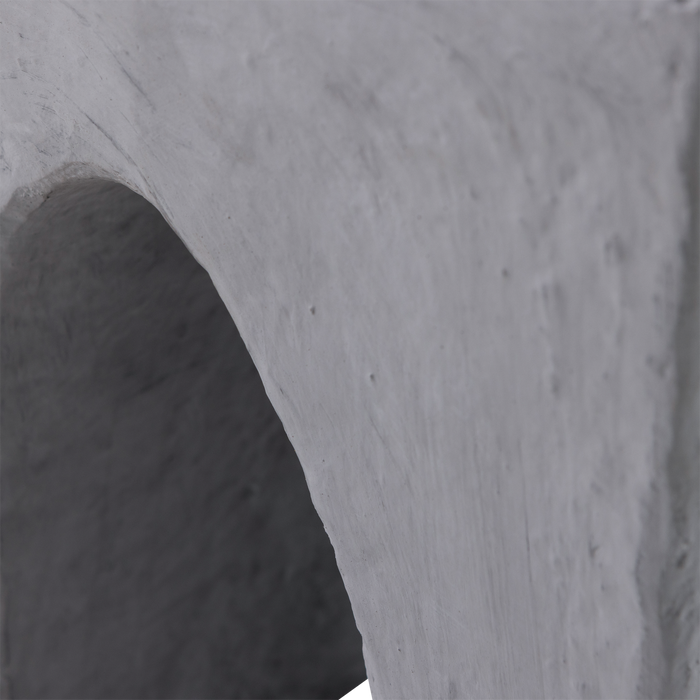 WOOOD Tovi Bijzettafel - Papier Mache - Grijs - 45x40x35