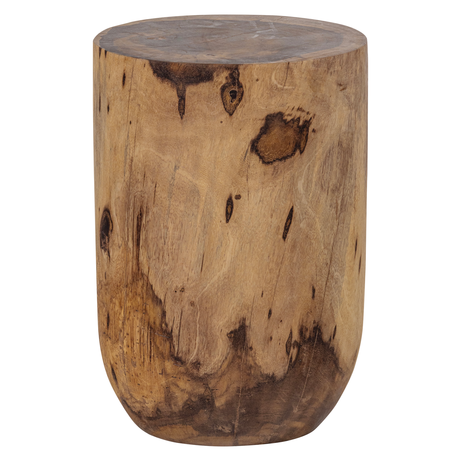 WOOOD Viri Bijzettafel - Hout - Naturel - 40x35x35