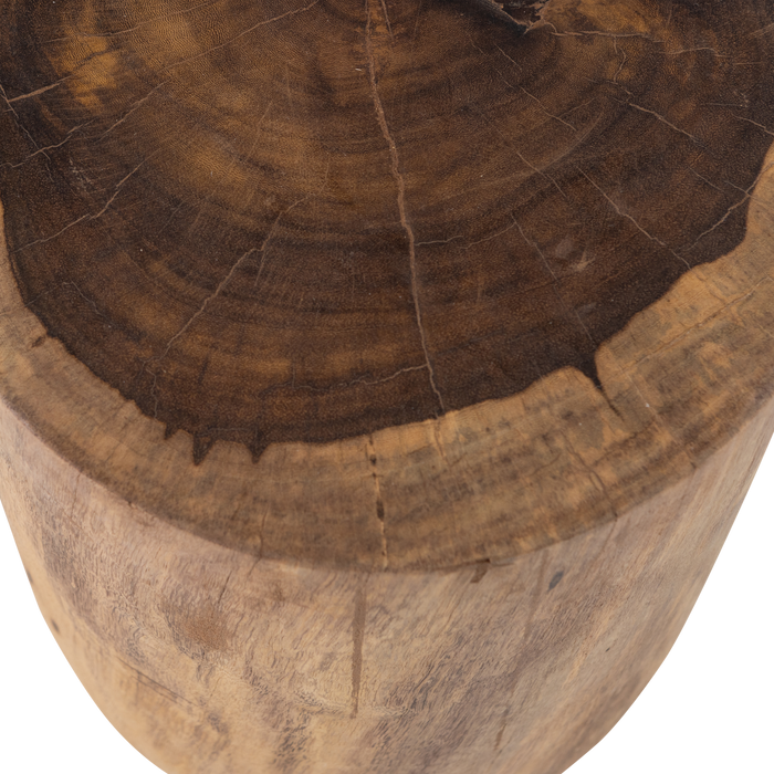 WOOOD Viri Bijzettafel - Hout - Naturel - 40x35x35