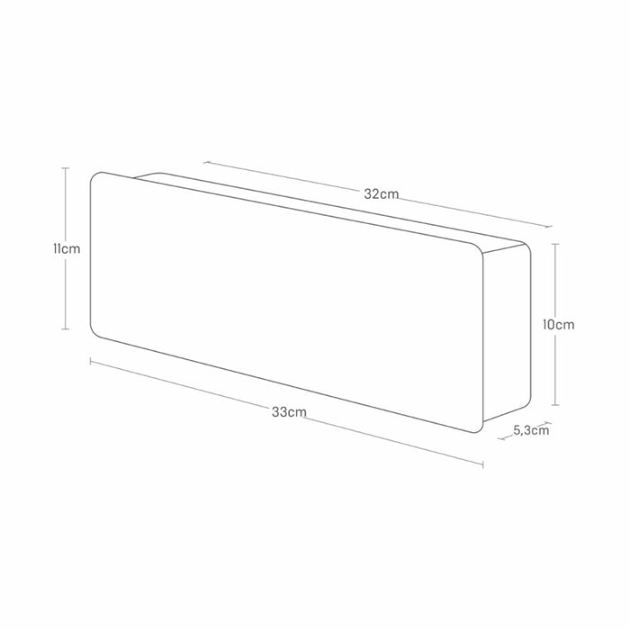 Yamazaki Tower Sleutelkastje wandmontage breed - Zwart