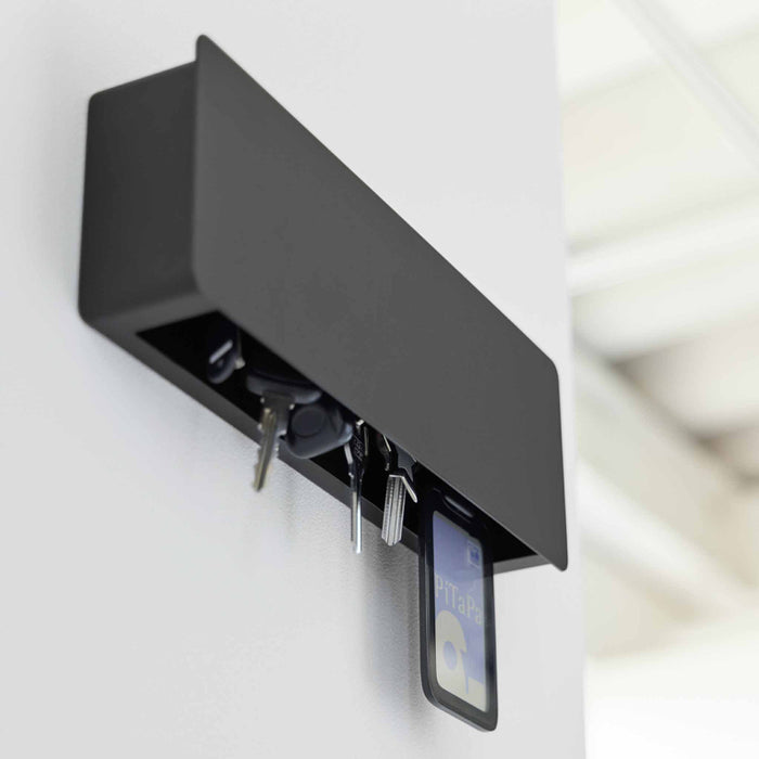 Yamazaki Tower Sleutelkastje wandmontage breed - Zwart