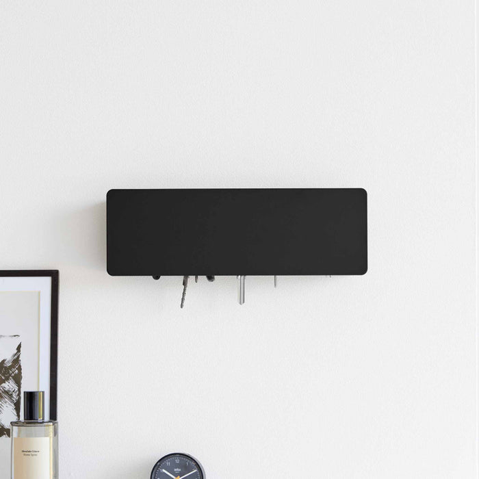 Yamazaki Tower Sleutelkastje wandmontage breed - Zwart