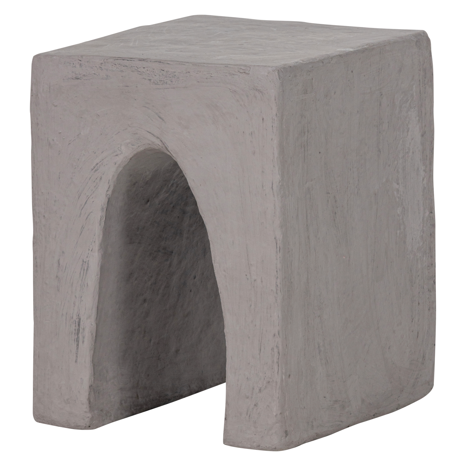 WOOOD Tovi Bijzettafel - Papier Mache - Grijs - 45x40x35