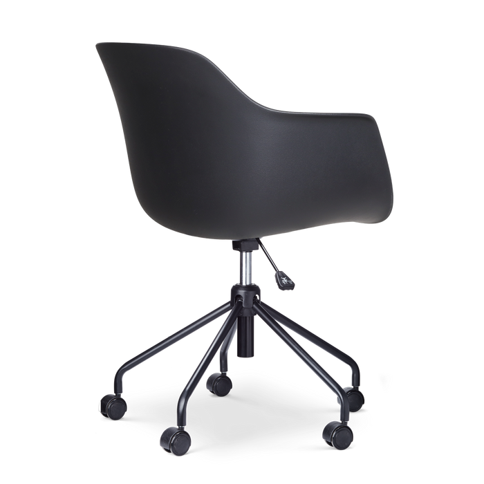 Nolon Nout-Liz eetkamerstoel zwart met mosgroen zitkussen - zwart