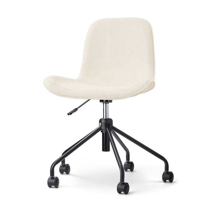 Nolon Nout-Fé bureaustoel rib beige - zwart onderstel