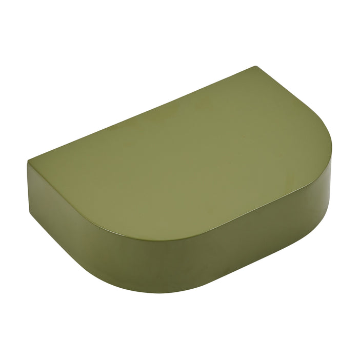 Wandplank Disk - Groen - Metaal - 30x7x20cm (BxHxD)