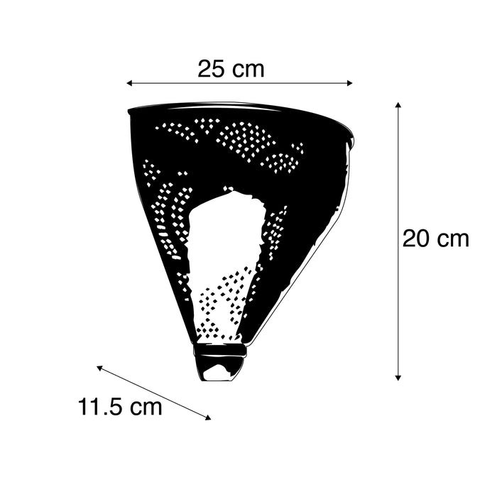 QAZQA Oosterse wandlamp koper - Muraf