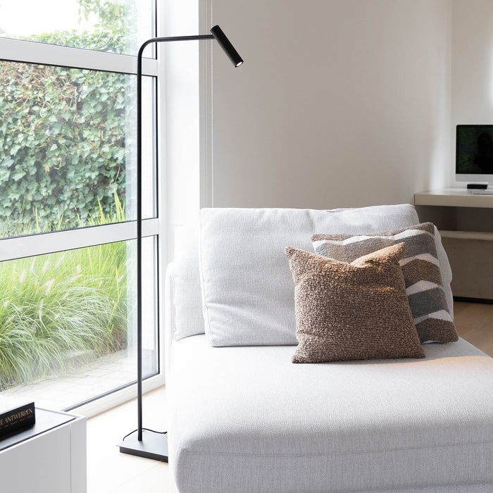 Atmooz Vloerlamp Pomery zwart - Industriele Staande Lamp