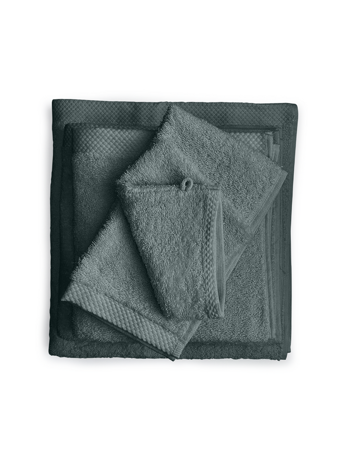 Eleganzzz Badgoedset 100% Katoen - olive green - 12-delig