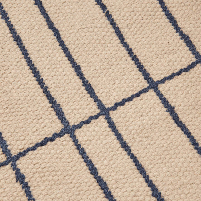 Ferm Living Sen Vloerkleed 140 x 200 cm - Parchment / Indigo