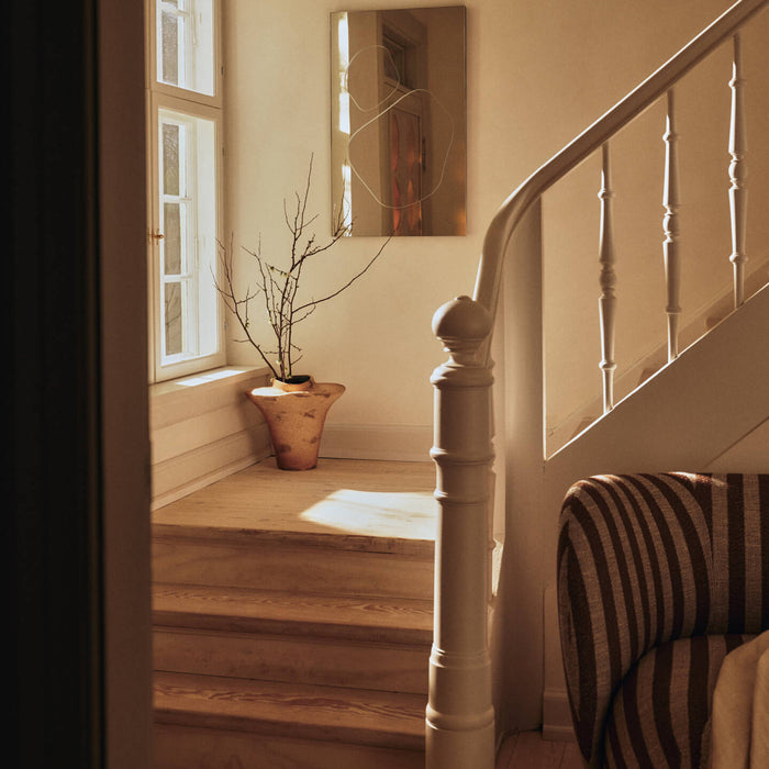 Ferm Living Evio Vaas H 35 cm - Burnt Umber