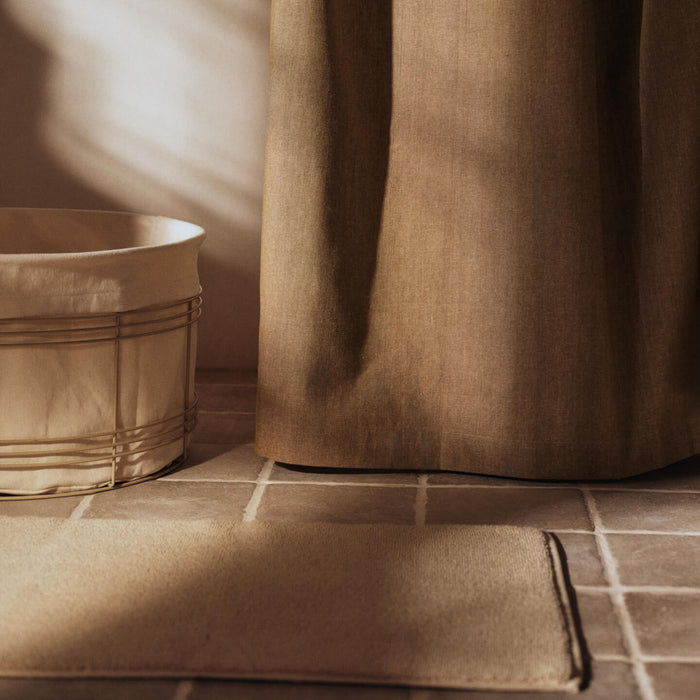 Ferm Living Fio Wasmand - Low - Cashmere / Natural