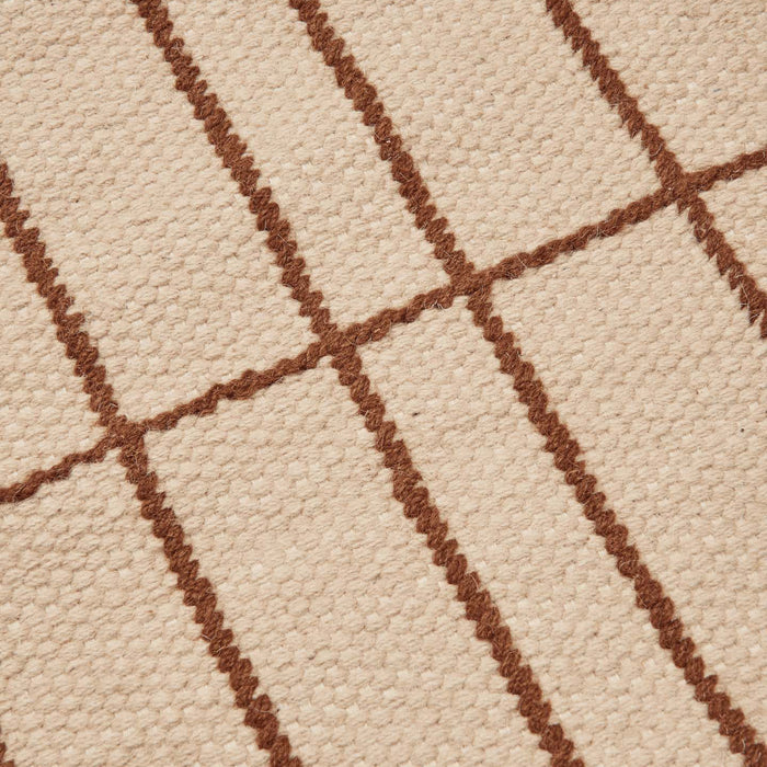 Ferm Living Sen Vloerkleed 170 x 240 cm - Parchment / Chestnut