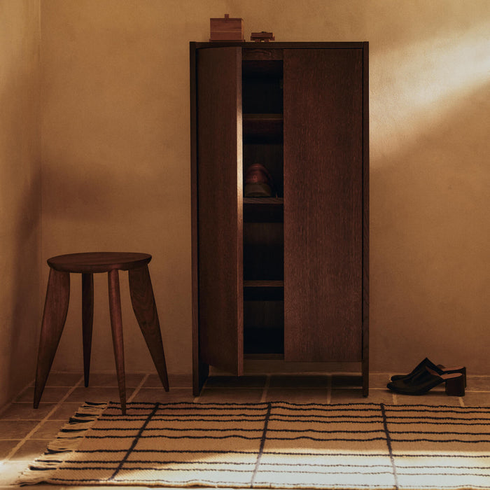 Ferm Living Sen Runner Vloerkleed 80 x 200 cm - Parchment / Indigo