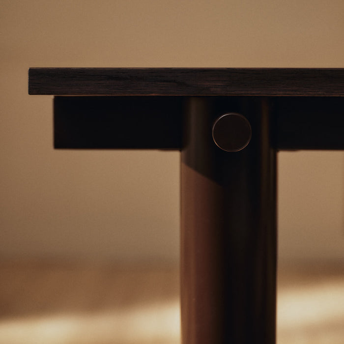 Ferm Living Atura Eettafel 160 x 90 cm - Dark Chocolate / Dark Stained Oak