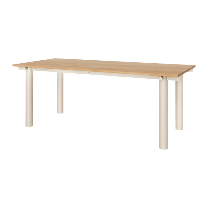 Ferm Living Atura Eettafel 200 x 90 cm - Light Cashmere / Natural Oak Veneer
