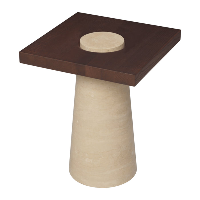 Ferm Living Grova Bijzettafel - Travertine