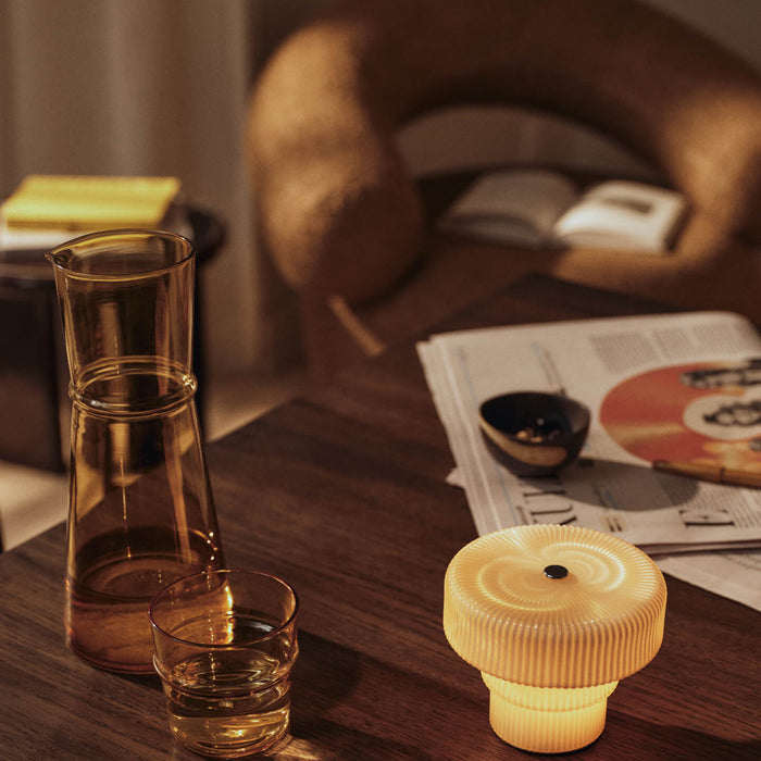 Ferm Living Ripple Draagbare Tafellamp - Oat