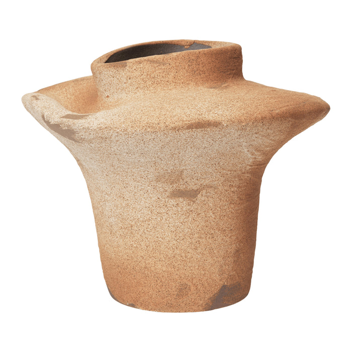 Ferm Living Evio Vaas H 22 cm - Burnt Umber