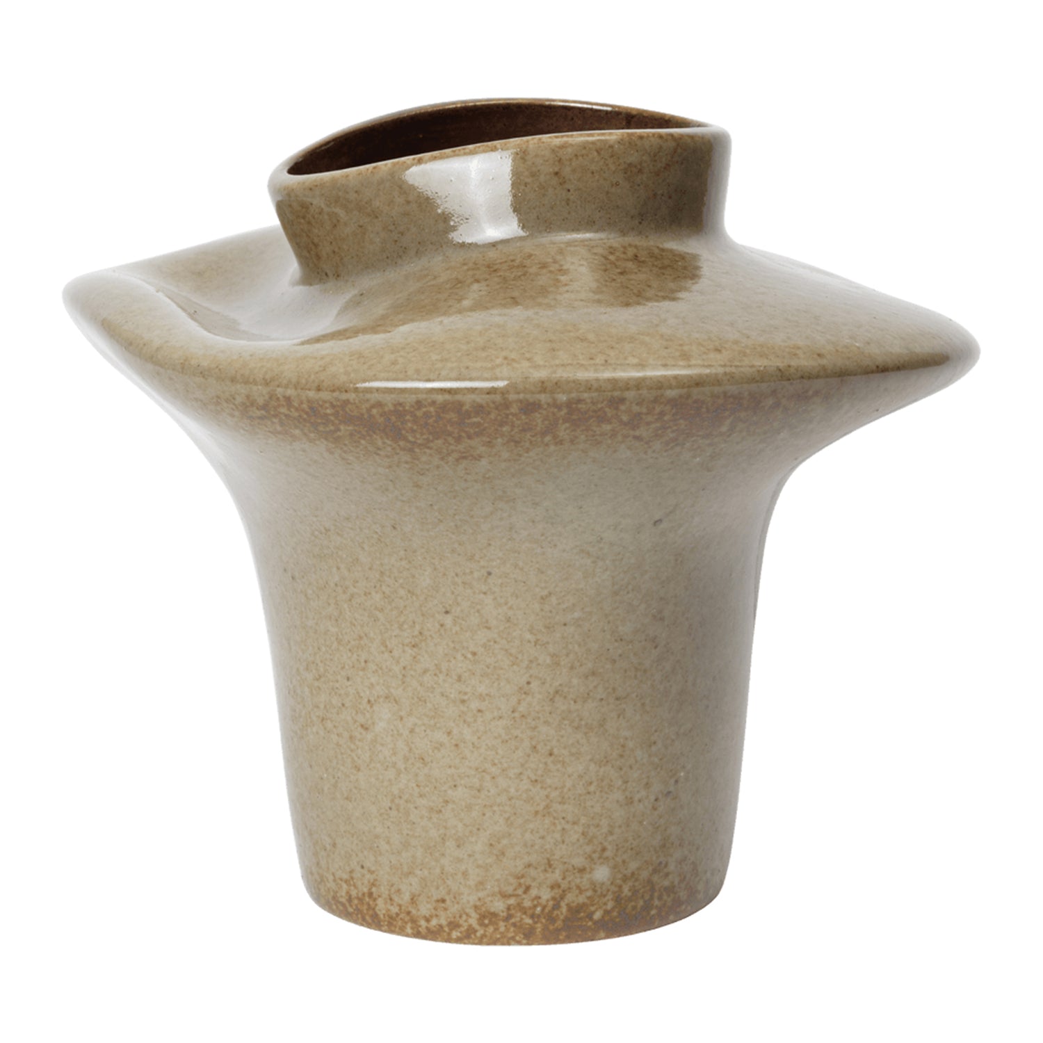 Ferm Living Evio Vaas H 22 cm - Elm Green