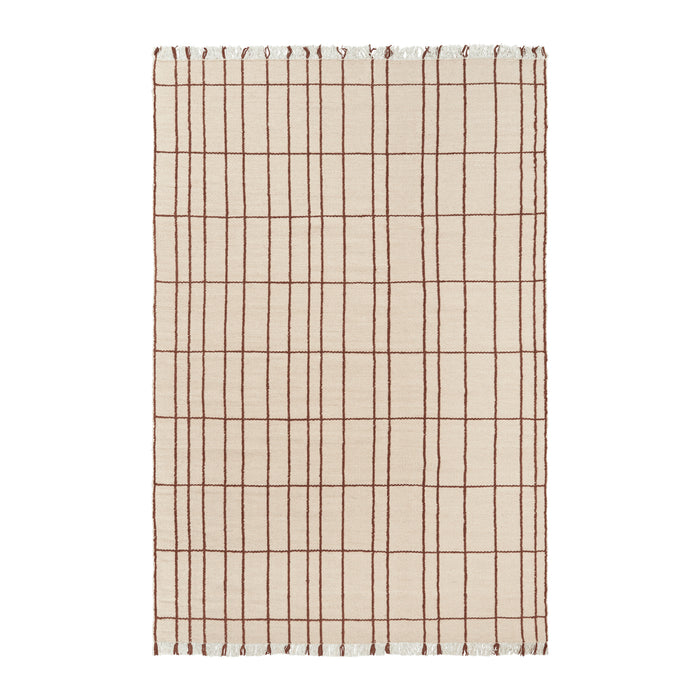 Ferm Living Sen Vloerkleed 200 x 300 cm - Parchment / Chestnut