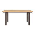Ferm Living Atura Eettafel 160 x 90 cm - Dark Chocolate / Natural Oak Veneer