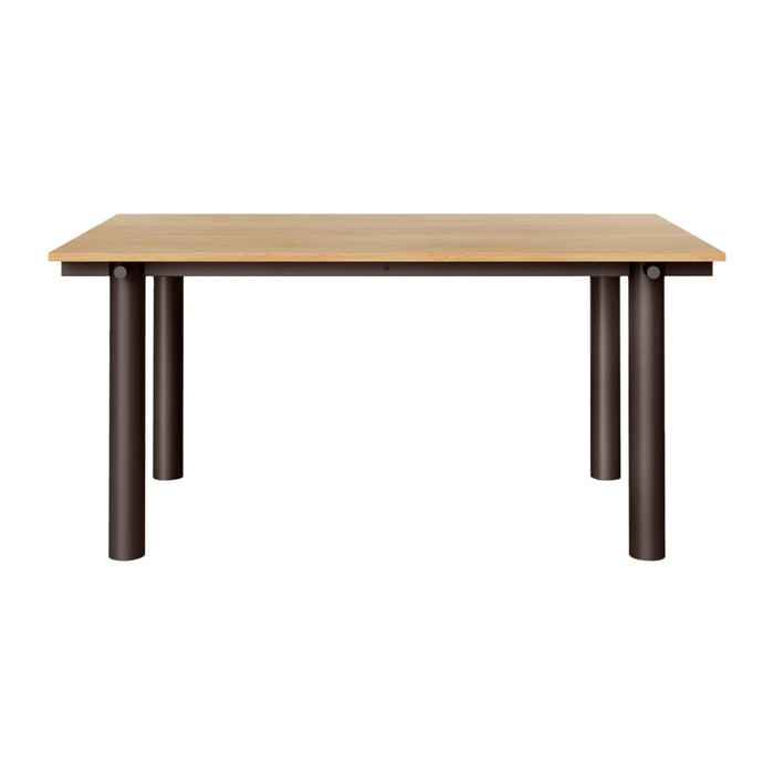 Ferm Living Atura Eettafel 160 x 90 cm - Dark Chocolate / Natural Oak Veneer