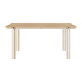 Ferm Living Atura Eettafel 160 x 90 cm - Light Cashmere / Natural Oak Veneer
