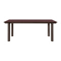 Ferm Living Atura Eettafel 200 x 90 cm - Dark Chocolate / Burgundy Linoleum