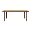 Ferm Living Atura Eettafel 200 x 90 cm - Dark Chocolate / Natural Oak Veneer