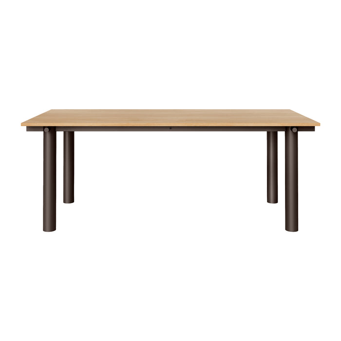 Ferm Living Atura Eettafel 200 x 90 cm - Dark Chocolate / Natural Oak Veneer