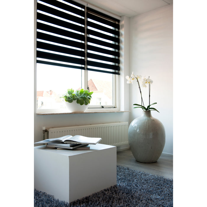 Rollit Noah Duo Rolgordijn Zwart