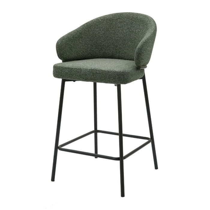 DS4U - Sofia barkruk 65 cm - groen met zwarte poot