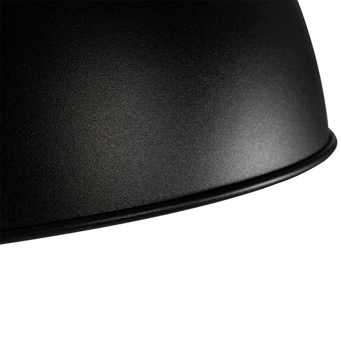 QAZQA Industriële vloerlamp zwart met goud 160 cm - Magnax