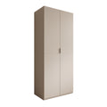 Meubella - Montclair - Kledingkast 2-deurs - Beige - 90x53x215 cm