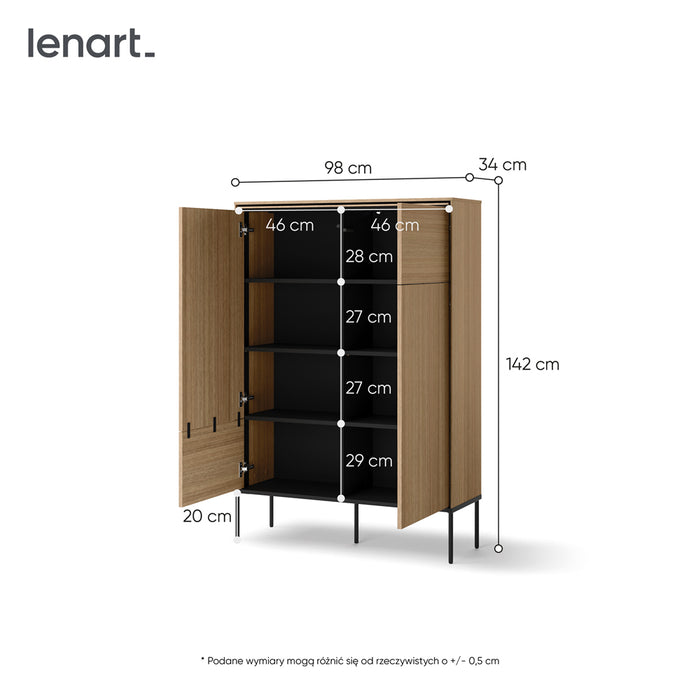 by fonQ Grain Wandkast - Eikenhout