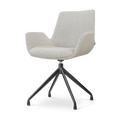 Nolon Nola-Eef Eetkamerstoel Beige Gemêleerd - Draaibaar Zwart