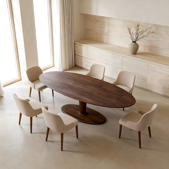 DÉJA Living - Eettafel Donkerbruin Mangohout - 200x100x76cm - Xàtiva