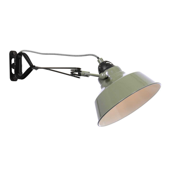 Mexlite - wandlamp - Nove - groen - metaal - Ø 18cm - E27 - 1320G